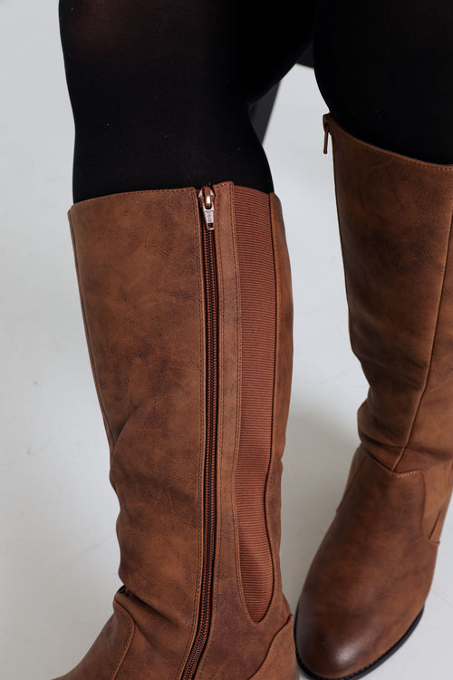 Bottes classiques à talons-Paprika-6