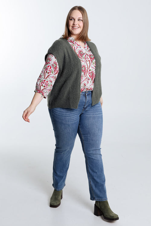 Gilet sans manches uni-Paprika-8