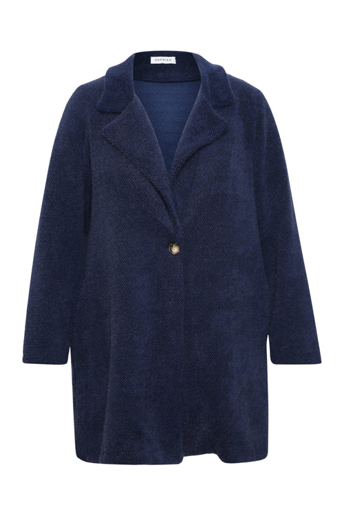 Manteau mi-long uni-Paprika-1