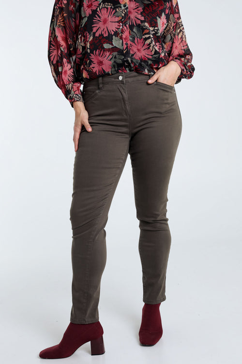 Pantalon slim Louise L32-Paprika-2