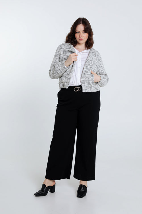 Veste effet tweed-Paprika-7