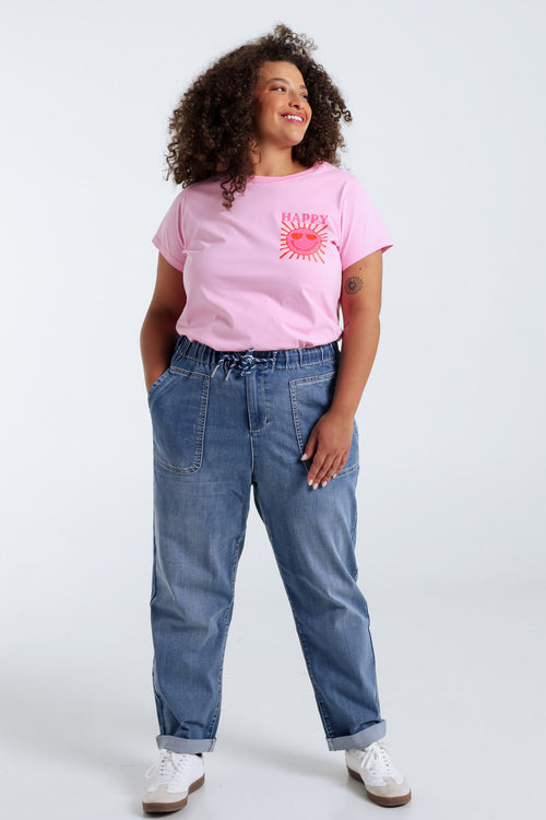 Pantalon chino en jeans-Paprika-8