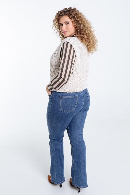 Gilet court uni-Paprika-2