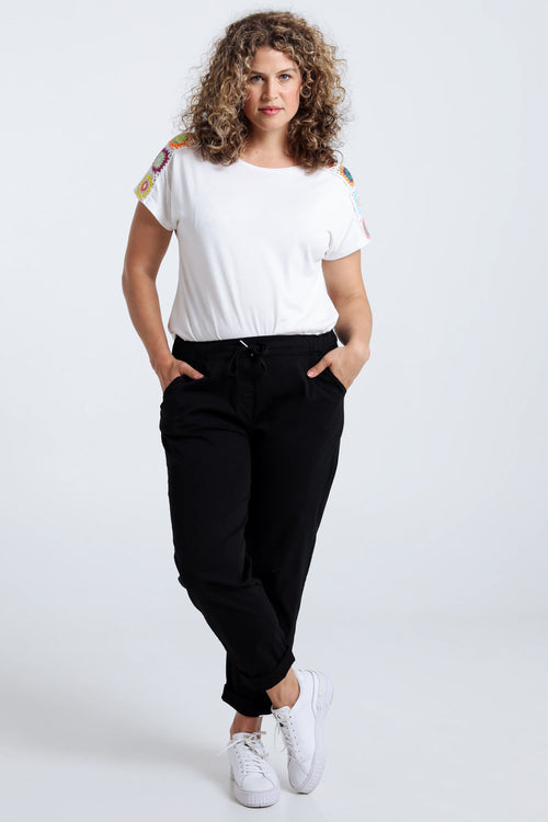 Pantalon chino en coton léger-Paprika-7