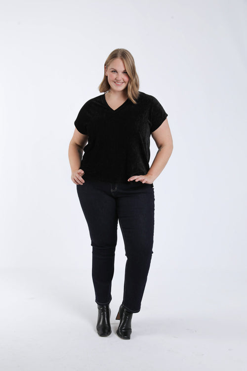 T-shirt en velours-Paprika-7