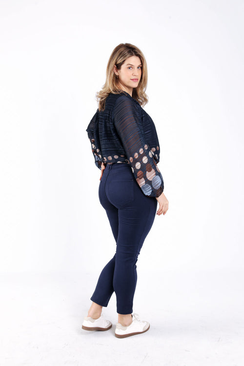 Pantalon slim Louise 7/8-Paprika-2