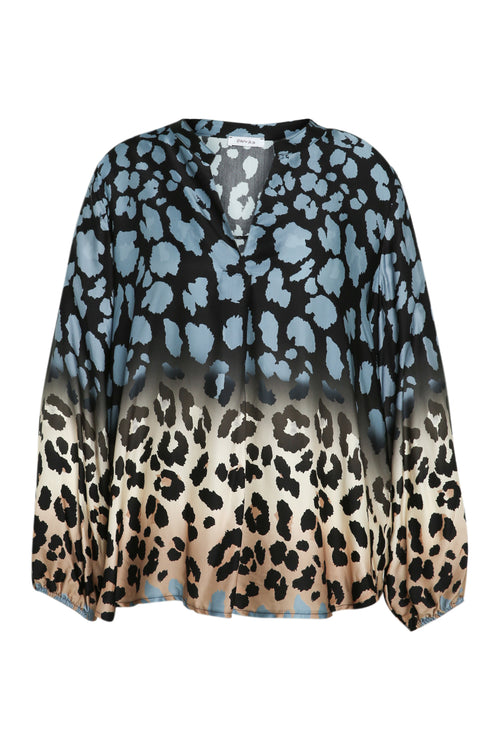 Blouse en viscose imprimé peu de bête-Paprika-10