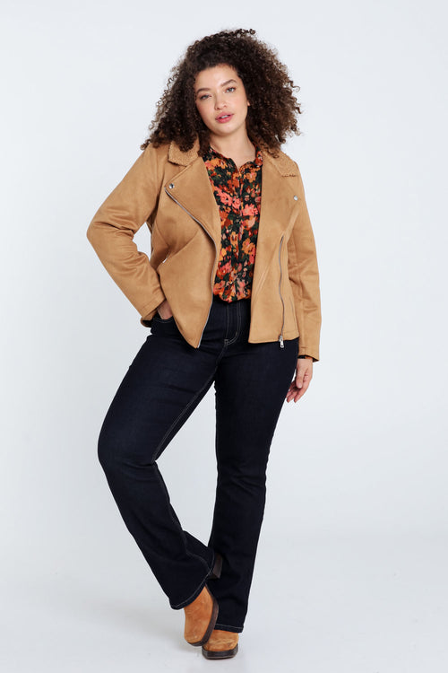 Perfecto uni col bouclette-Paprika-7