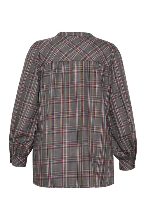 Blouse à carreaux avec lurex-Paprika-8