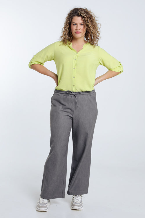 Pantalon large uni-Paprika-9