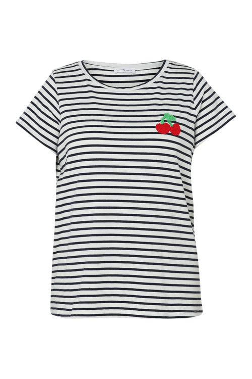 T-shirt marinière détail cerise-Paprika-10