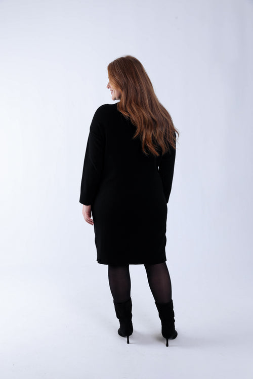 Robe pull unie-Paprika-1