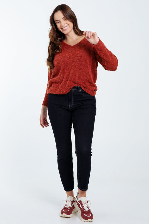 Jeans slim Louise 7/8-Paprika-7