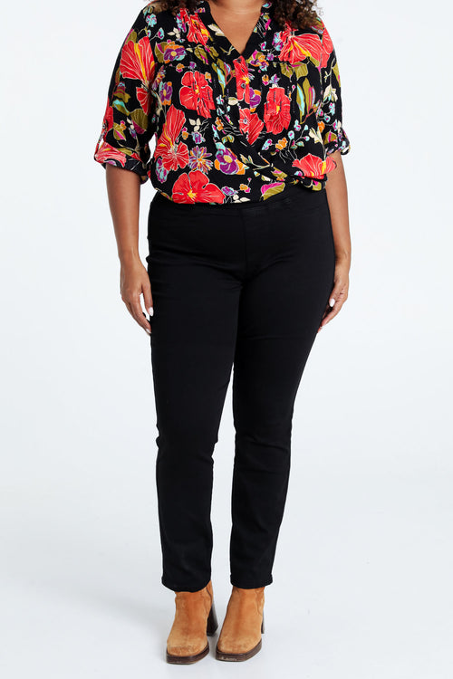 Jegging slim Lolly L32 en coton bio-Paprika-2
