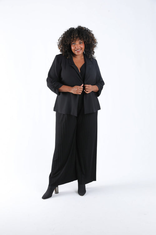 Blazer ample uni-Paprika-5