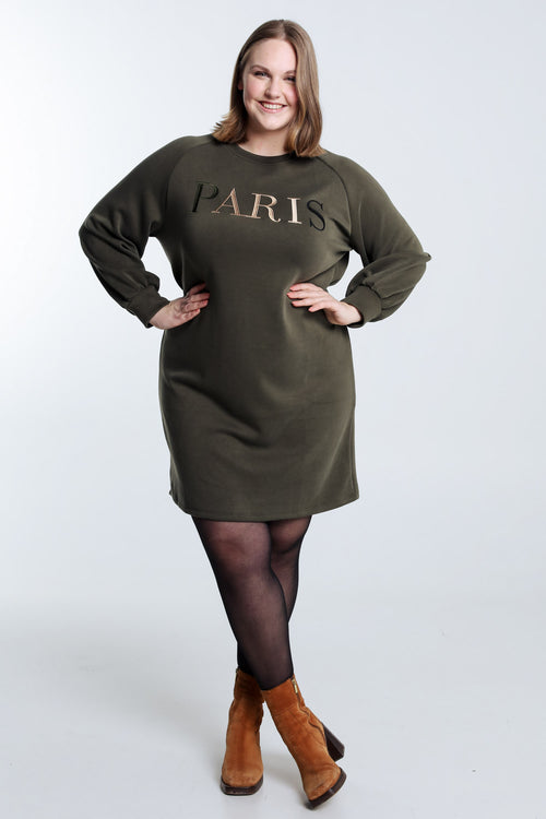 Robe sweat broderie Paris-Paprika-8