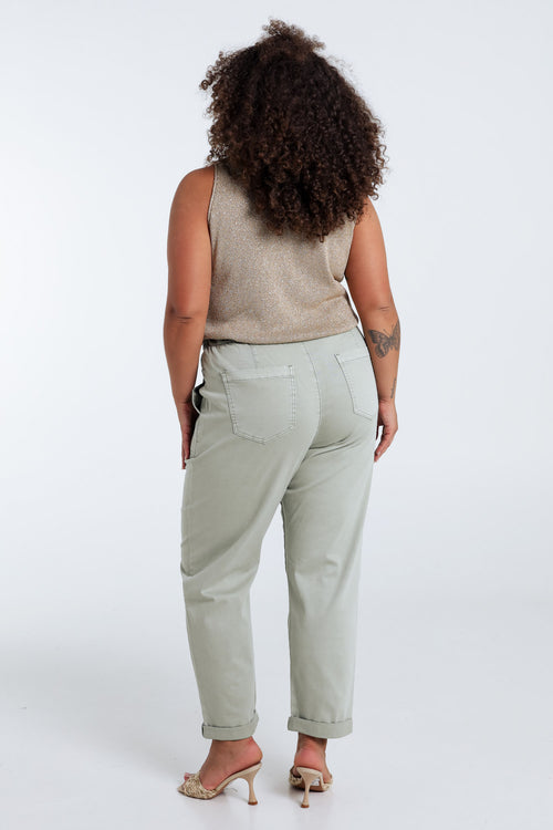 Pantalon chino en coton léger-Paprika-2