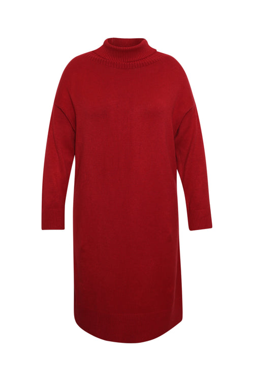 Robe pull unie-Paprika-9