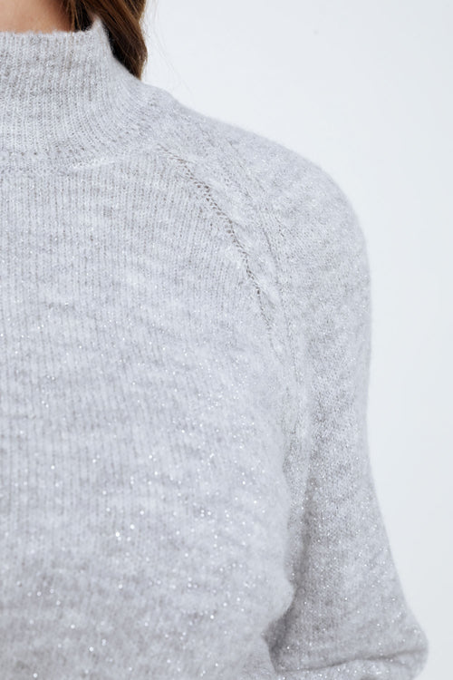 Pull uni avec lurex-Paprika-3