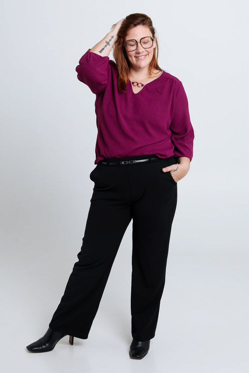 T-shirt avec lurex et bijou-Paprika-8