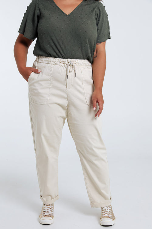 Pantalon chino en coton léger-Paprika-3