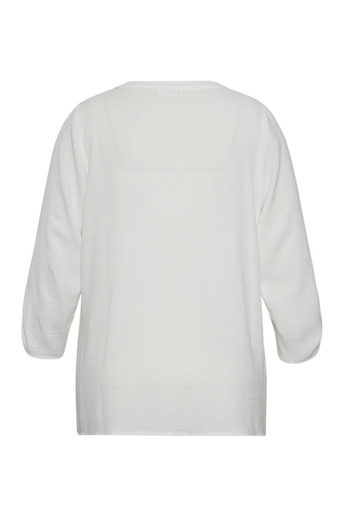 Blouse unie détail bijoux-Paprika-1