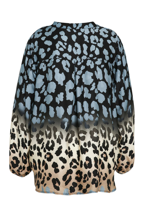 Blouse en viscose imprimé peu de bête-Paprika-11