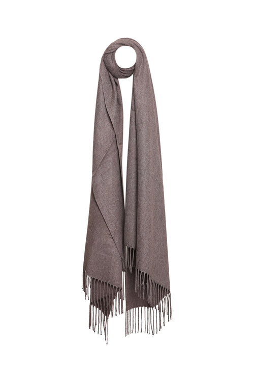 Écharpe unie en viscose et cachemire-Paprika-9