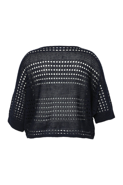 Pull filet rayé en viscose-Paprika-11