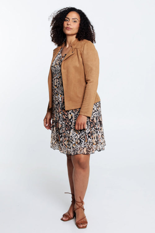 Veste effet suédine-Paprika-7