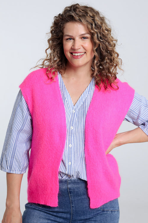 Gilet sans manches uni-Paprika-3