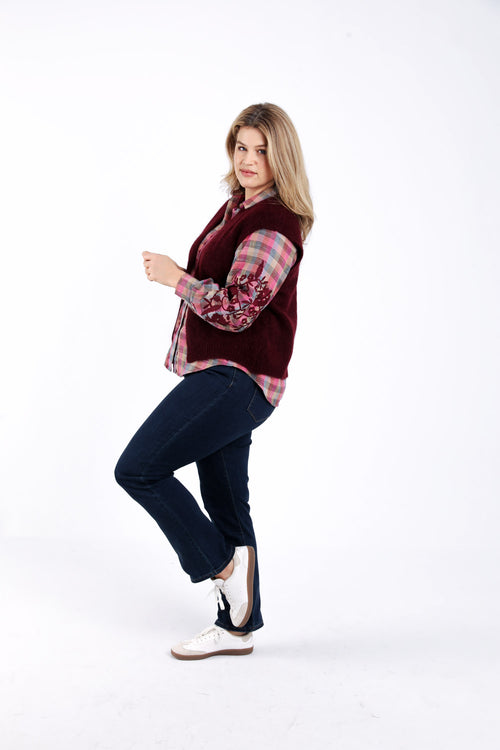 Gilet sans manches uni-Paprika-7