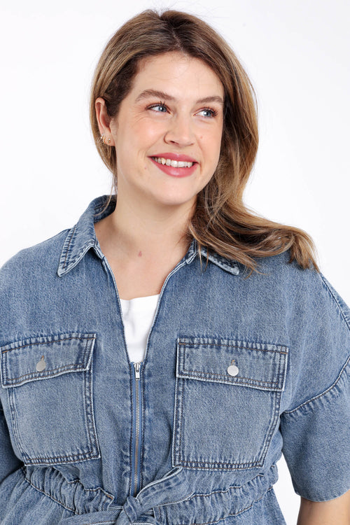 Veste en jeans-Paprika-4