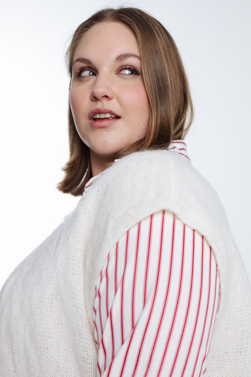 Gilet sans manches uni-Paprika-6