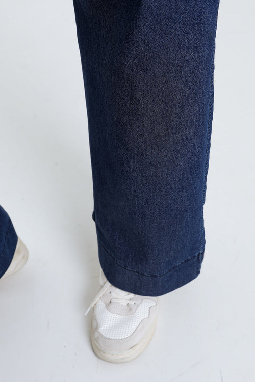 Jeans large avec ceinture-Paprika-4