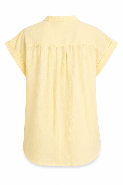 Top en coton uni-Paprika-2