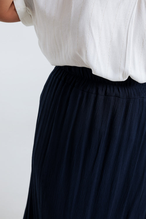 Jupe longue en viscose unie-Paprika-5