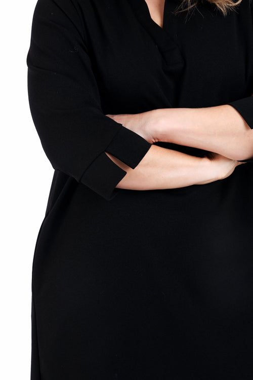 Robe courte unie-Paprika-4