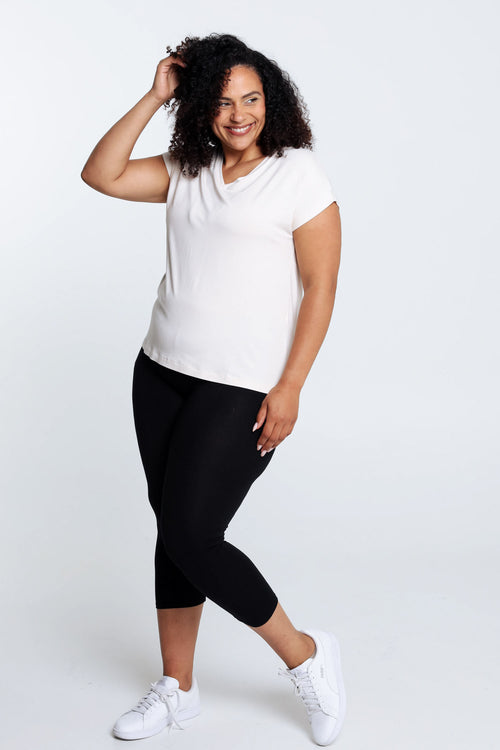 Legging 7/8 en viscose-Paprika-8