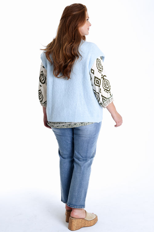 Gilet sans manches uni-Paprika-3