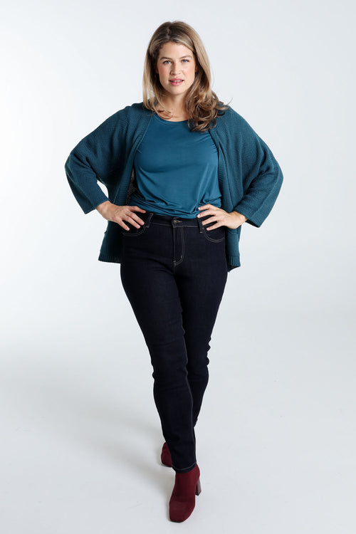 Cardigan point grain de riz-Paprika-9