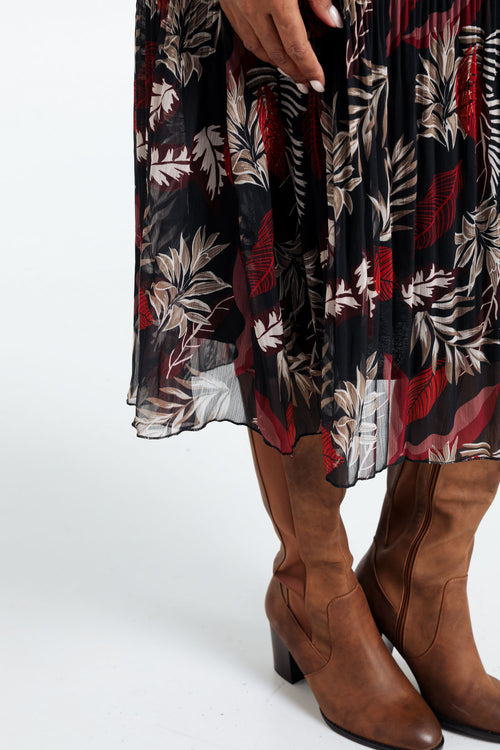 Robe 2 en 1 en maille chaude-Paprika-6