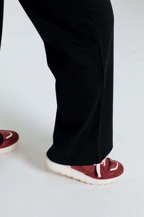 Pantalon large uni-Paprika-6