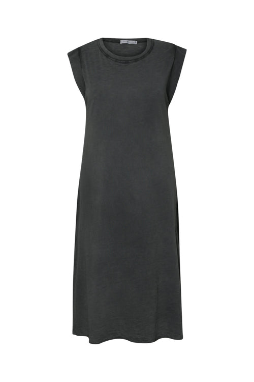 Robe t-shirt en coton unie-Paprika-7