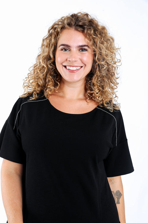 Robe courte unie-Paprika-1