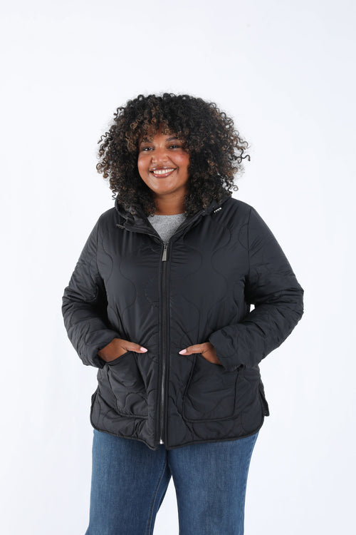 Doudoune courte unie-Paprika-1