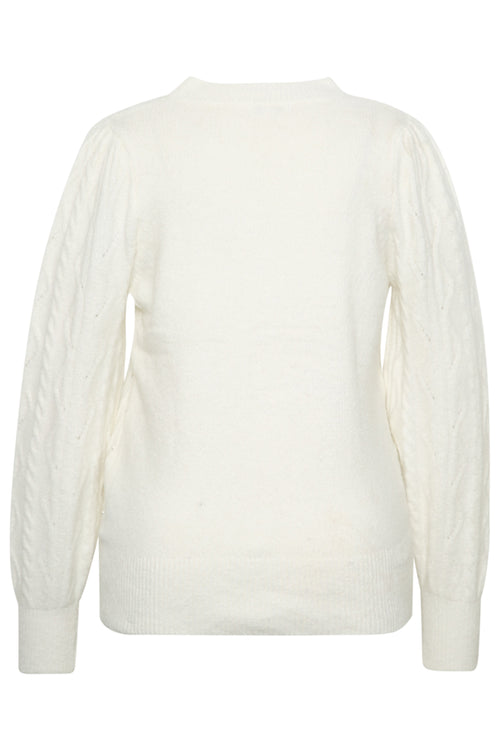 Pull torsades et perles uni-Paprika-3