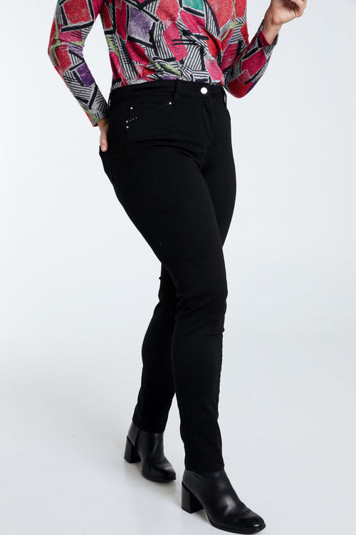 Pantalon slim Louise L32-Paprika-1
