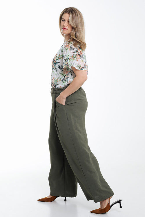 Pantalon fluide uni-Paprika-9