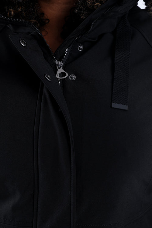 Parka unie avec capuche-Paprika-4